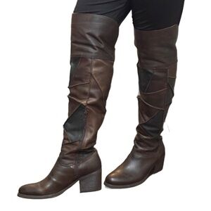 Carlos by Carlos Santana Brown & Black Over the Knee High Boots Women’s Size 9M.